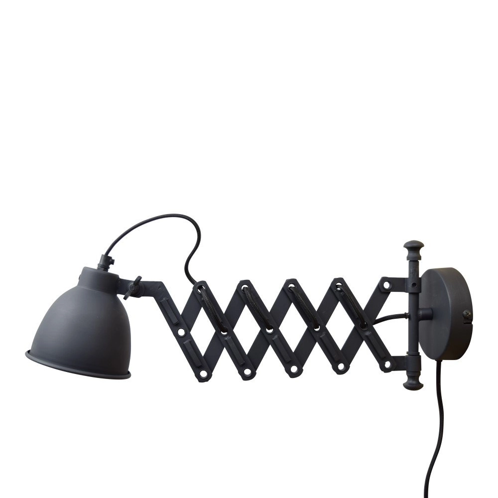 Scissor lamp Harmonica Vintage Black