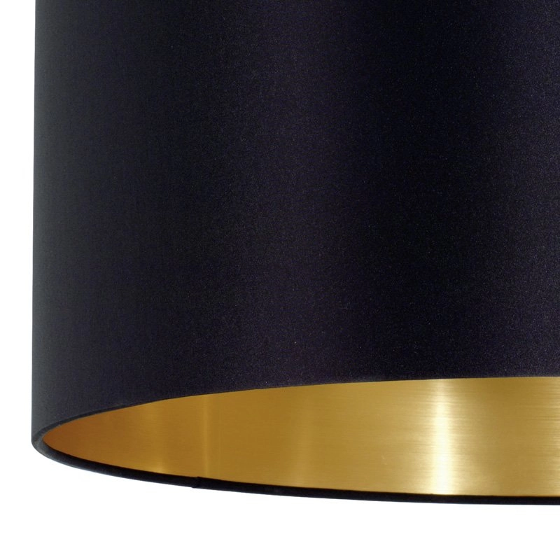 Country Pendant Lamp Maserlo 53cm black with gold Eglo 9002759316051