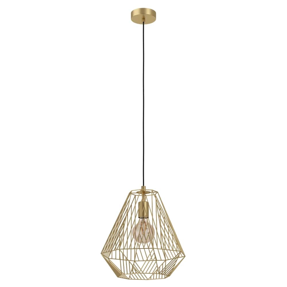 Golden wire lamp Stype Ø 33cm