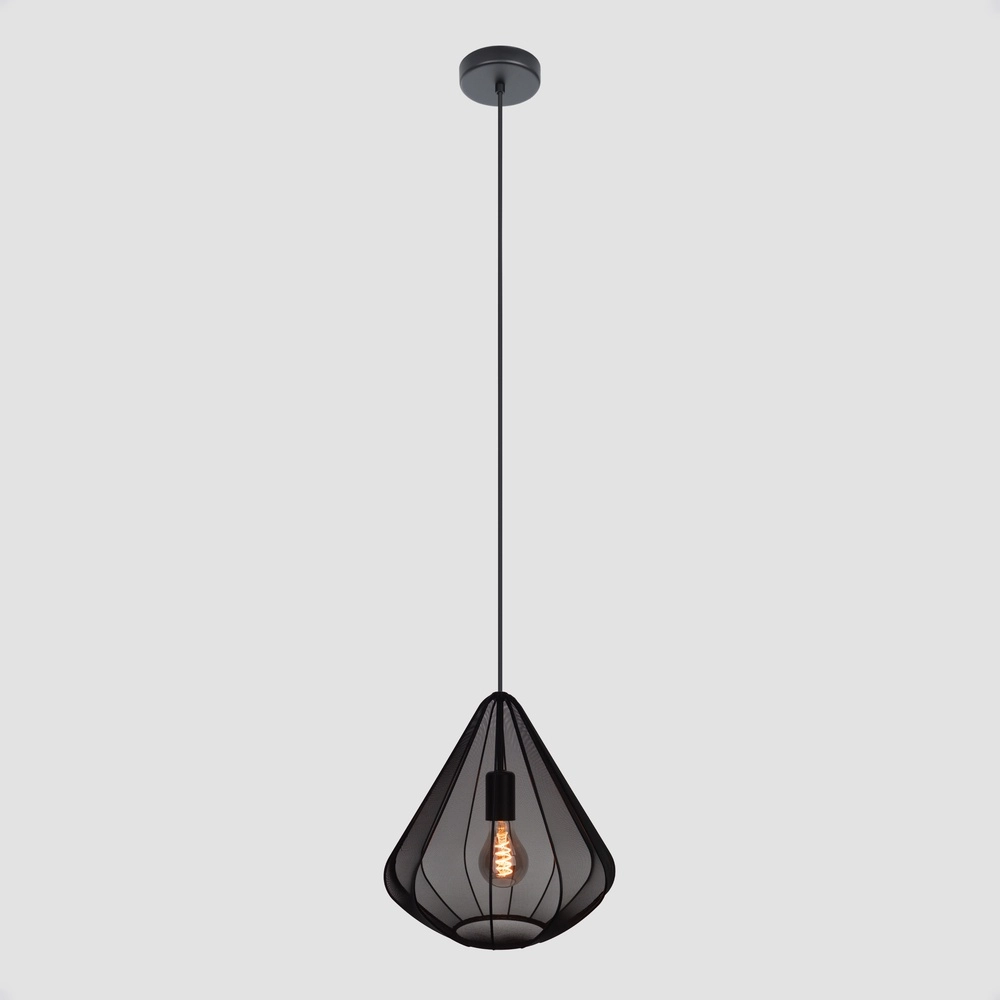 Pendant lamp Ø 33cm Dolwen Black - Japandi