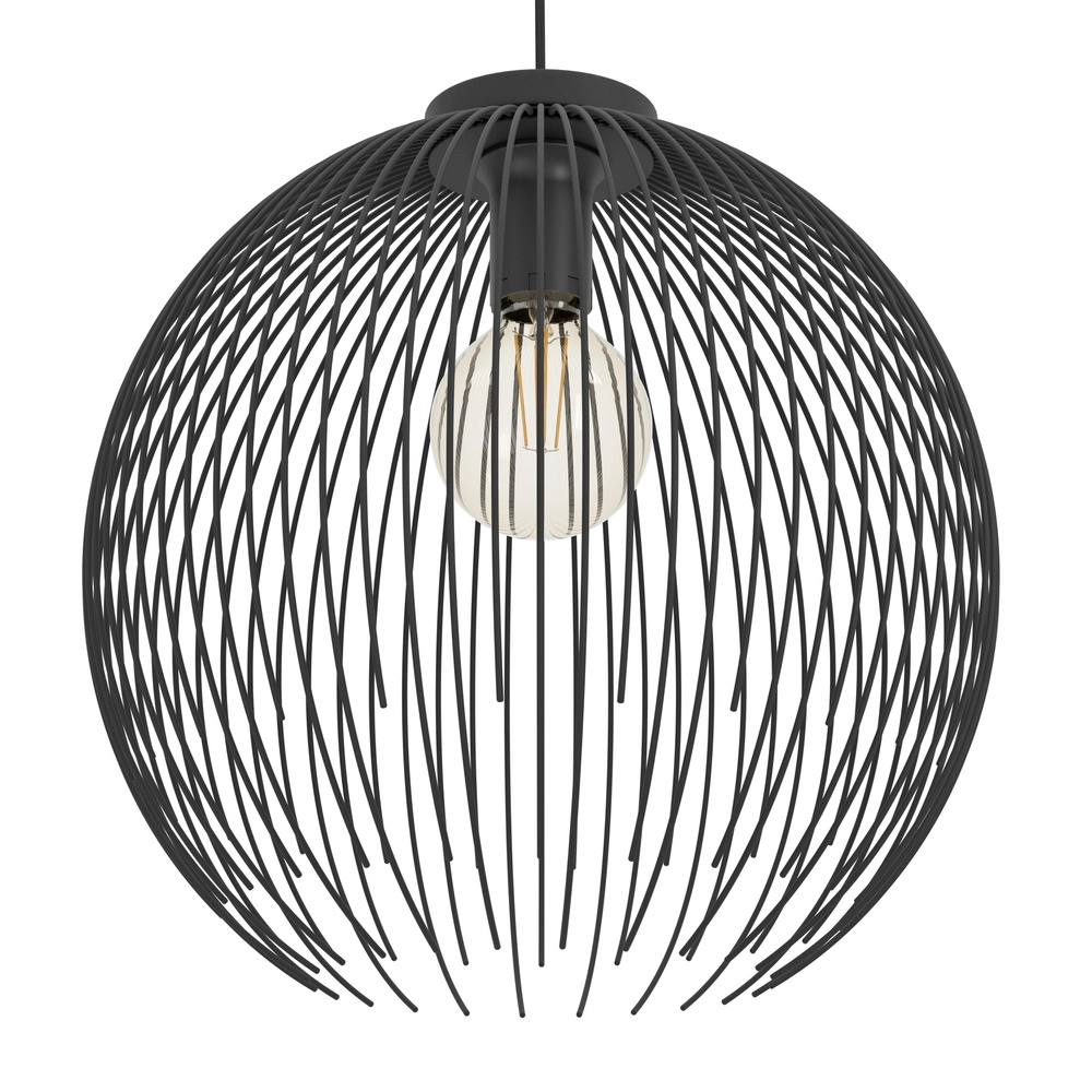 Black Wire Pendant Light Venezuela Ø 40cm Eglo 9008606282258