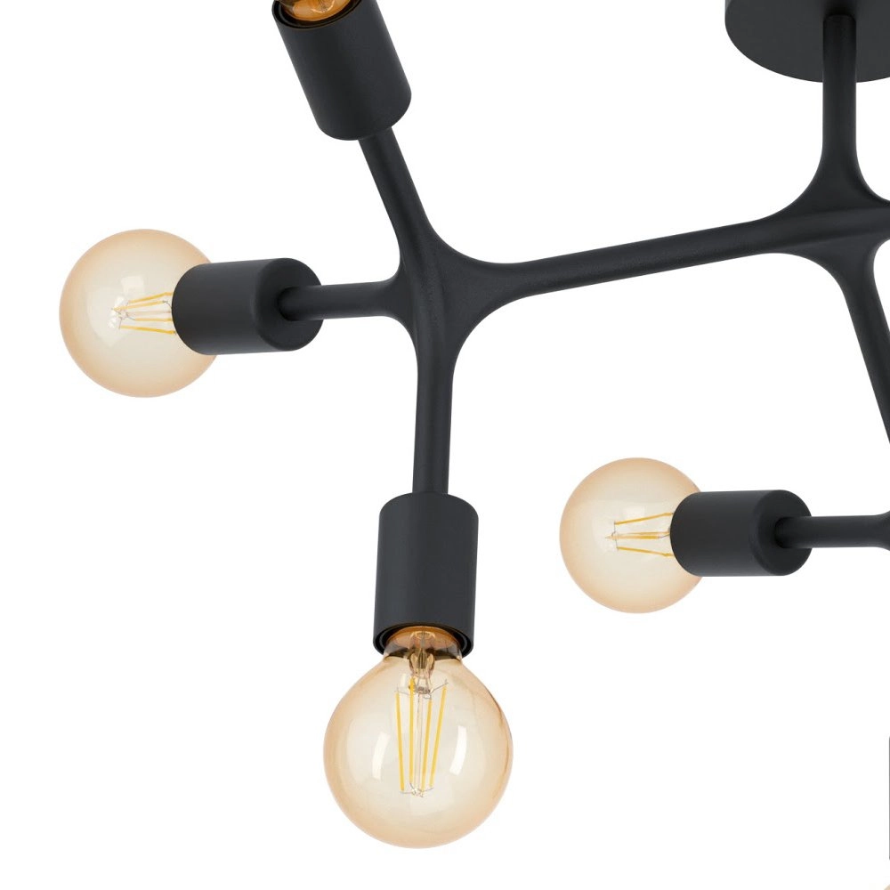 Bedroom ceiling lamp Bocadella 1 spider Eglo 9002759983185