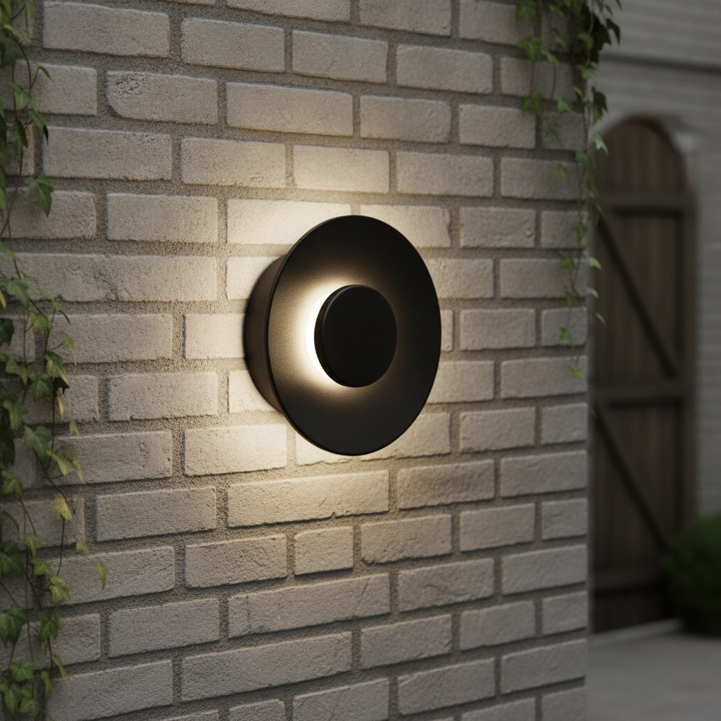 Round wall lamp Cico black