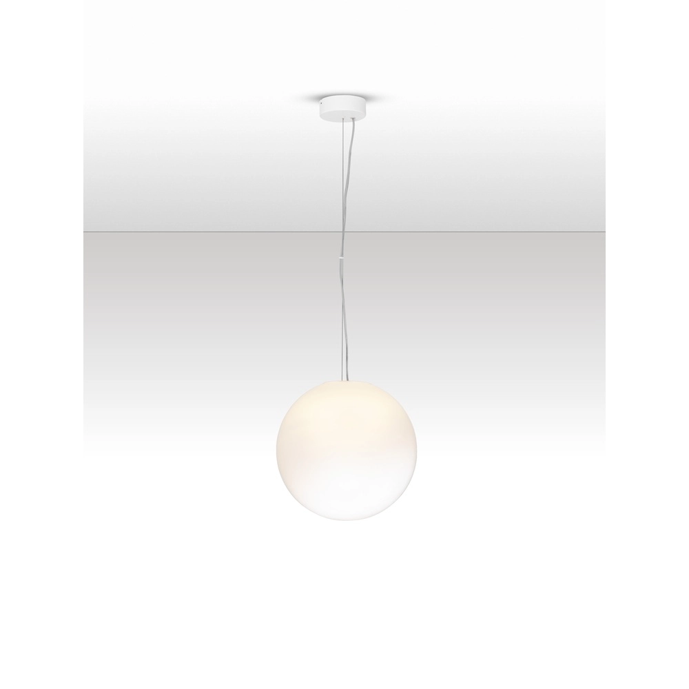 White pendant lamp Bolita bulb Ø 30cm Lyora 5212017483577