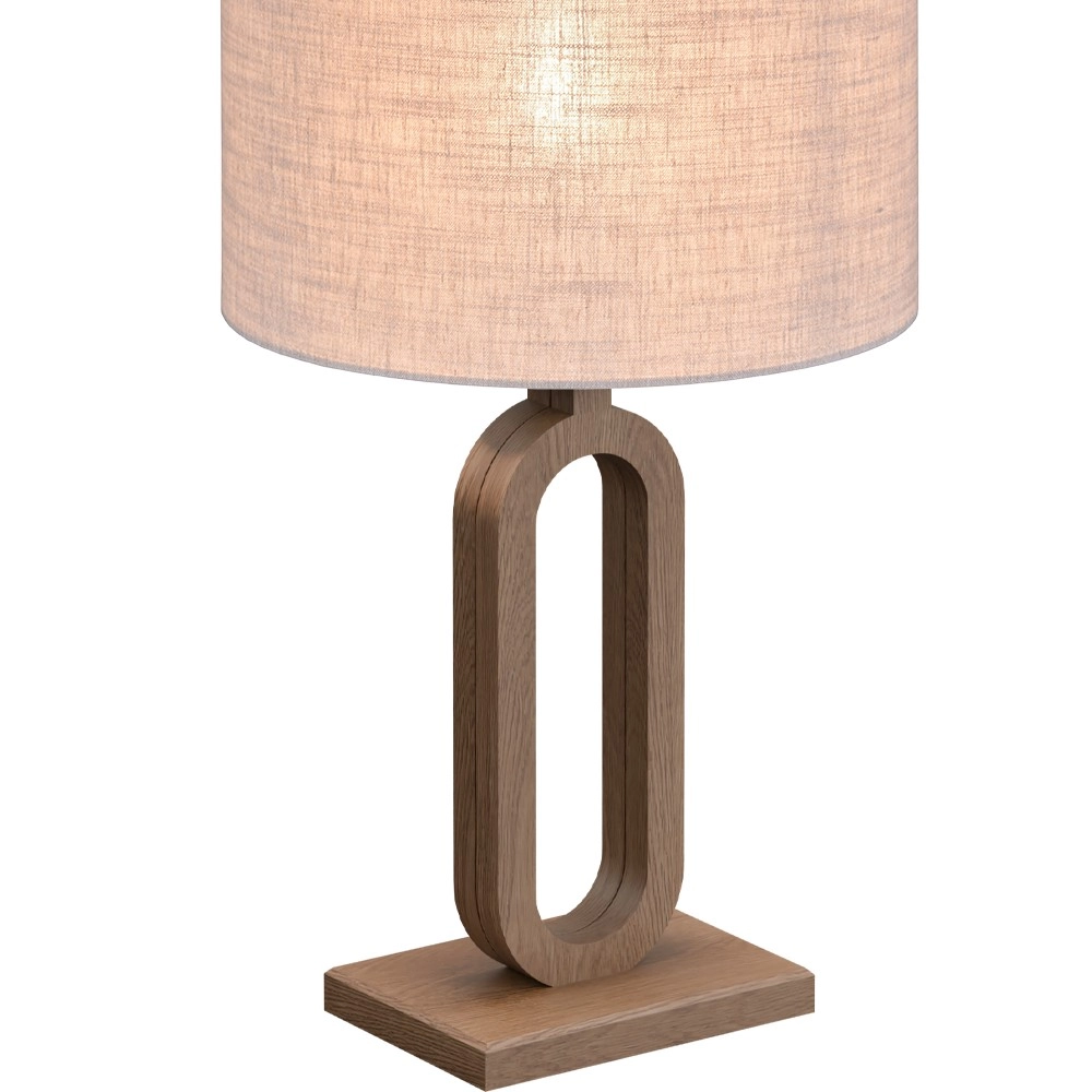 Table lamp Sino Loop 39cm dark wood Masterlight