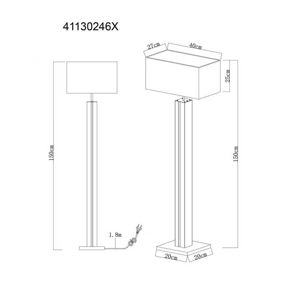 Floor lamp Forest wood Globo 9007371484553