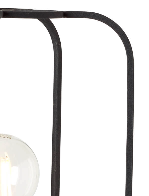 Wall lamp Tosh black with wood brown Brilliant 4004353395307