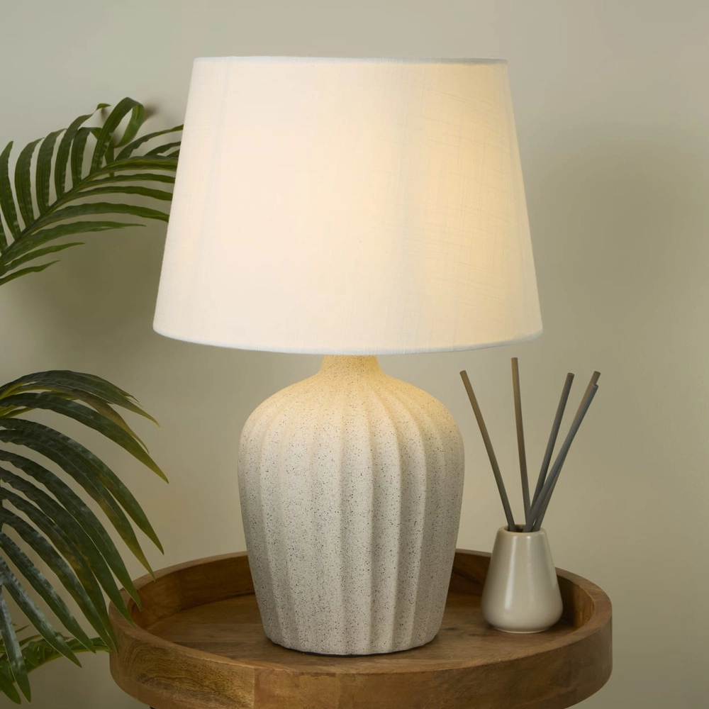 Table lamp Padstow ceramic white Searchlight 5053423311289