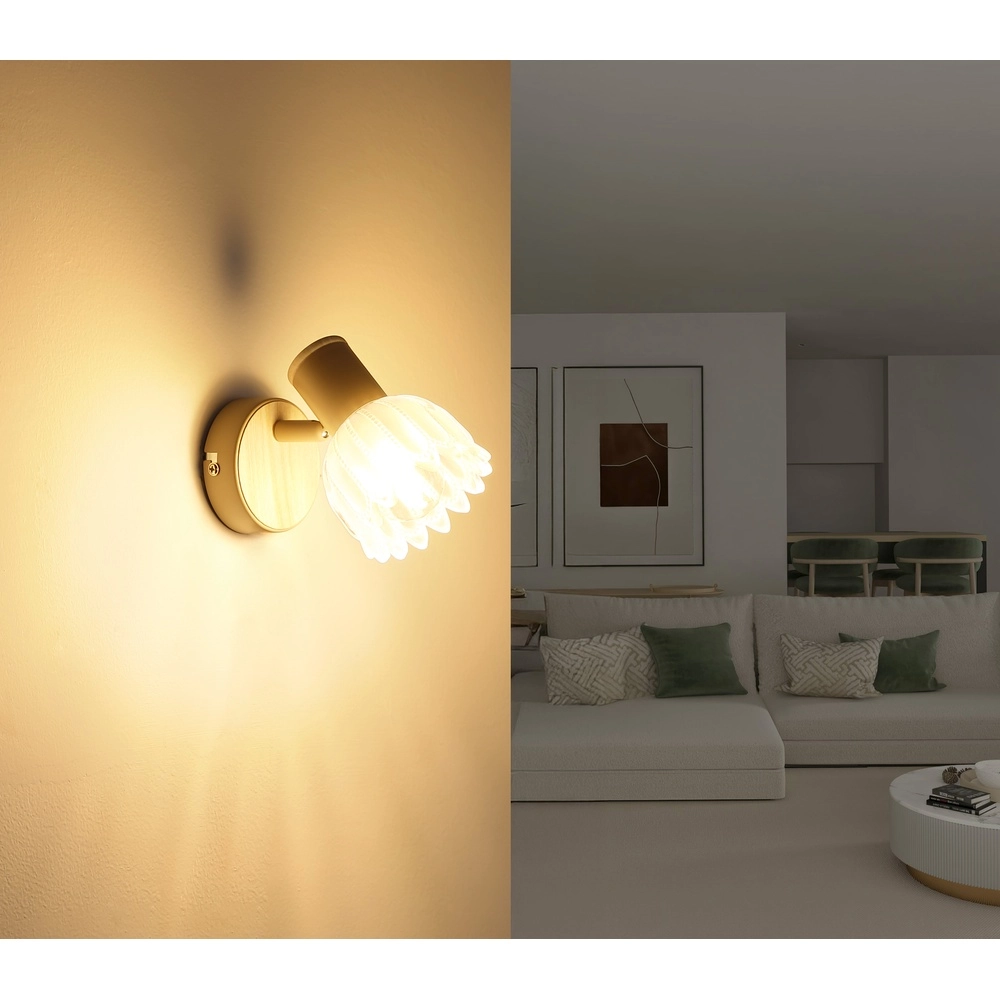 Wall spotlight Planta sand brown Globo 9007371566938