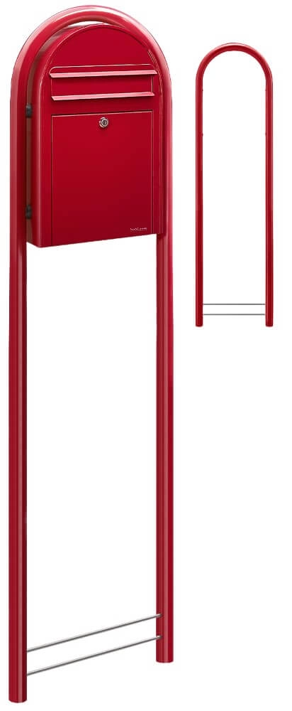 Mailbox Classic S 3001 Bright red Bobi 6417237039057