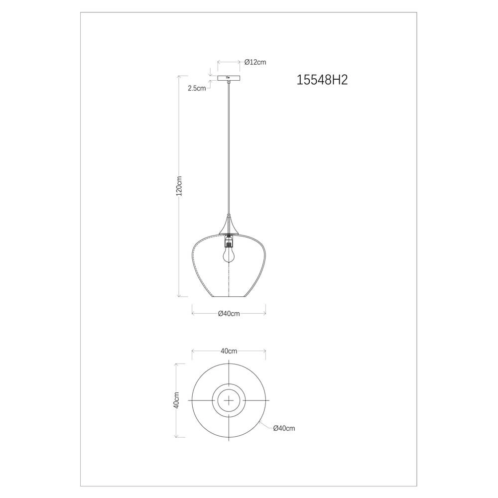 Black pendant lamp Maxy single Ø 29cm Globo 9007371446902