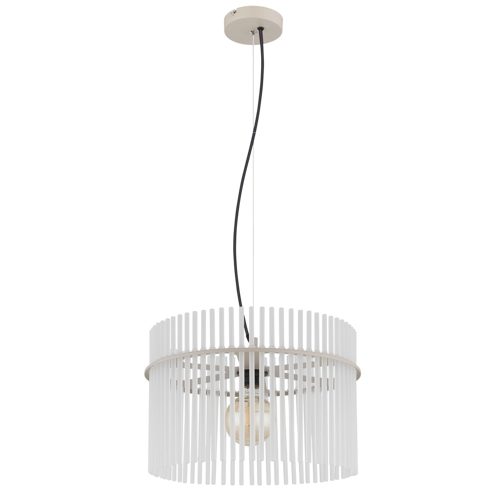 Pendant lamp Gorley sand brown with glass Ø 40cm Globo 9007371578702