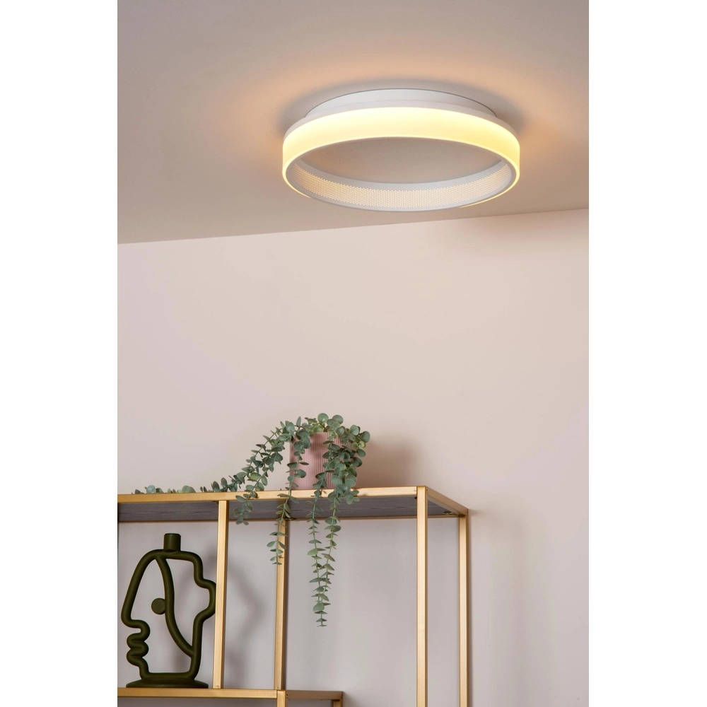 Design ceiling light Estreja Ø 40cm white Lucide 5411212712813