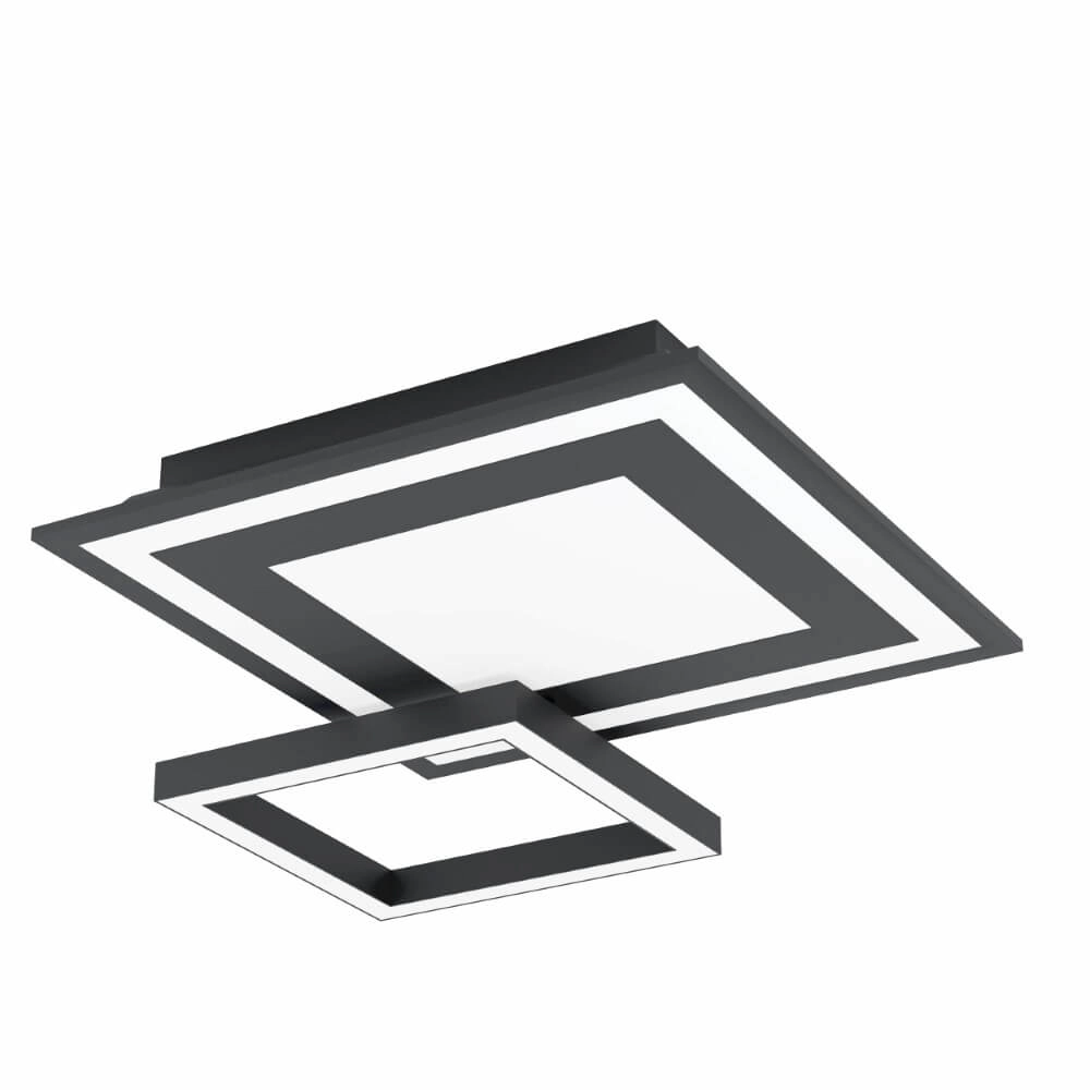 Ceiling light Zigbee Savatarila-Z 45x45cm black Eglo 9008606221691