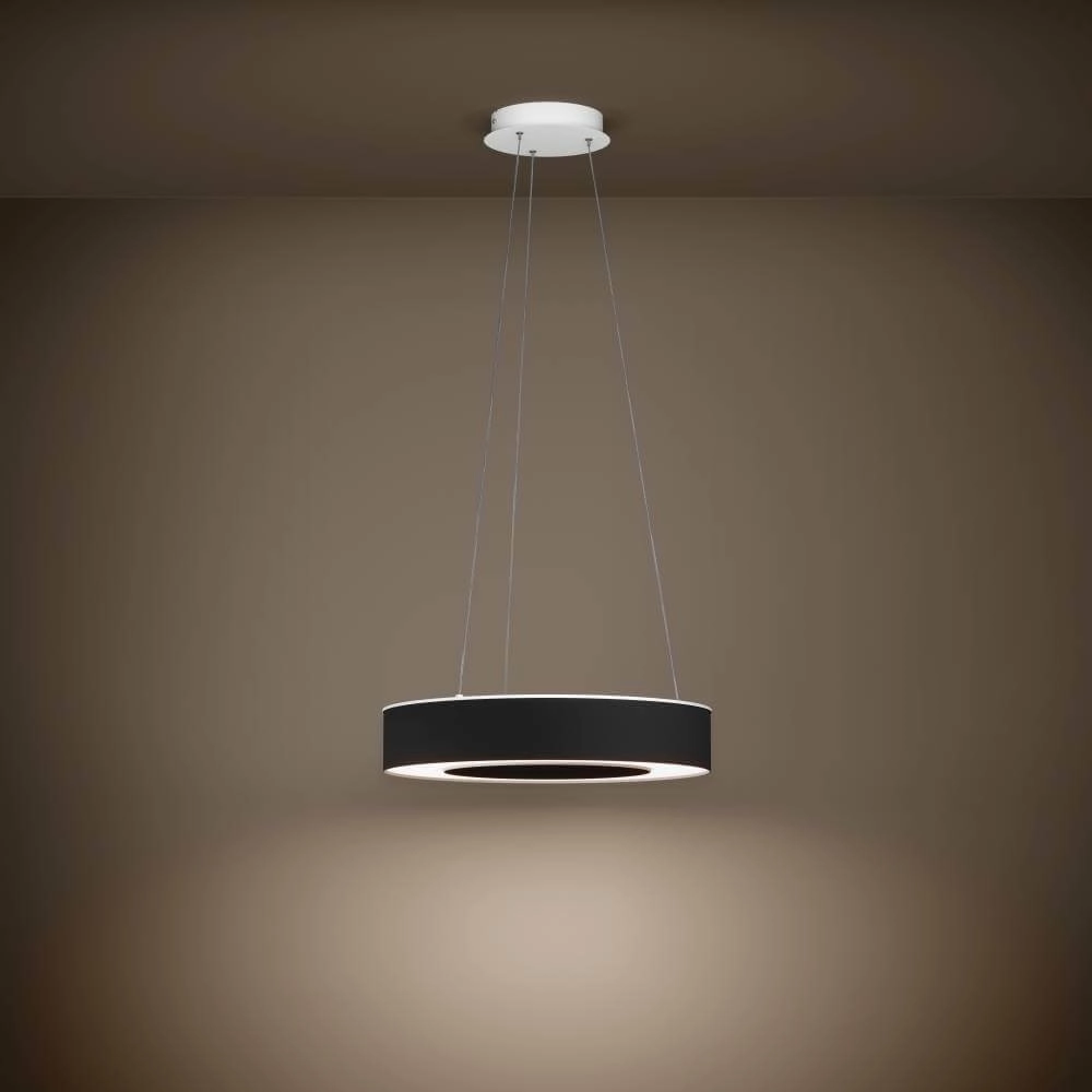 Black LED hanging lamp Guamare Ø 53cm Stars of Light 9002759399924
