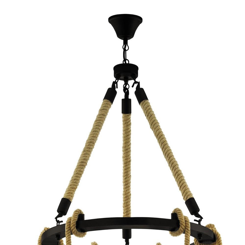 Rural hanging lamp Rampside Ø 76 cm Eglo 9002759431945