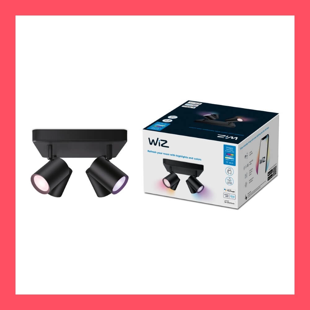 4-light surface-mounted spotlight Imageo smart - black WiZ 8719514554573