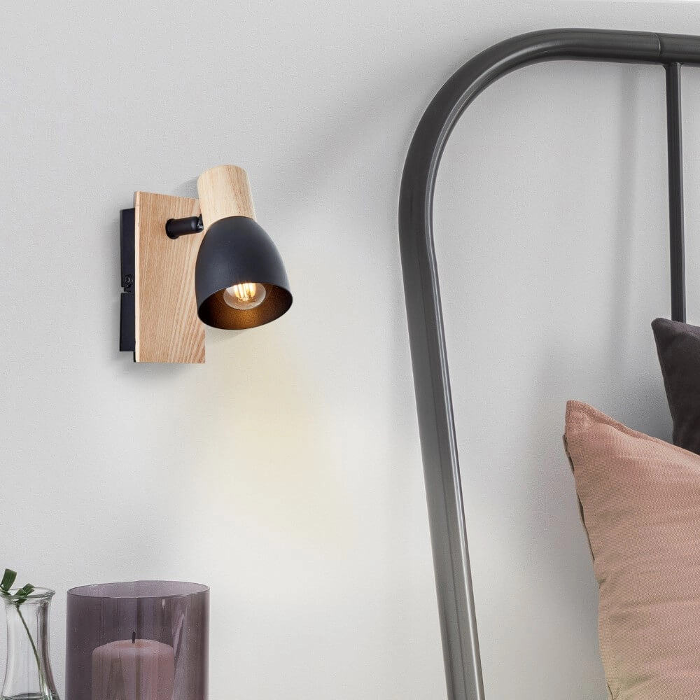 Wall lamp Daintree black Brilliant 4004353408663