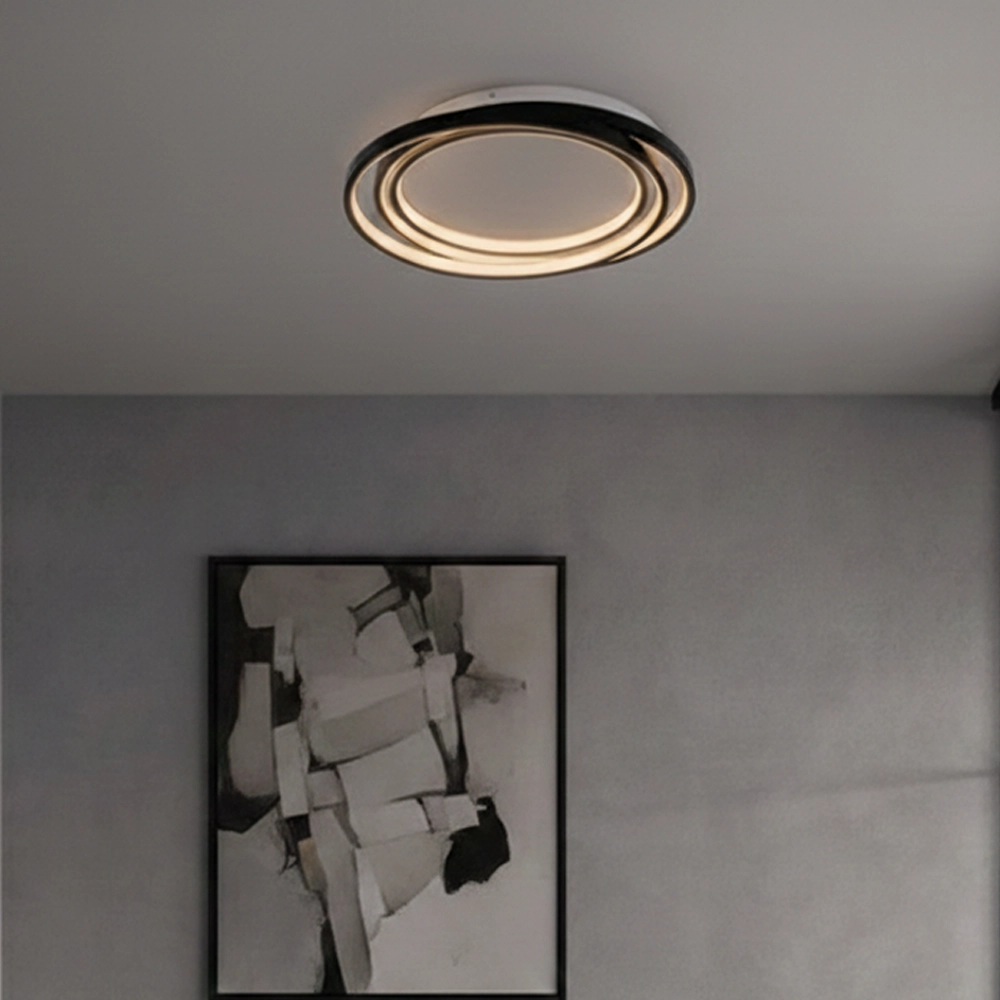 Round ceiling lamp Arbor black Ø 44cm Lyora 5212017454928