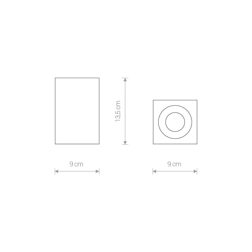 GU10 surface-mounted spotlight Bravo bathroom Lyora 5903139836494