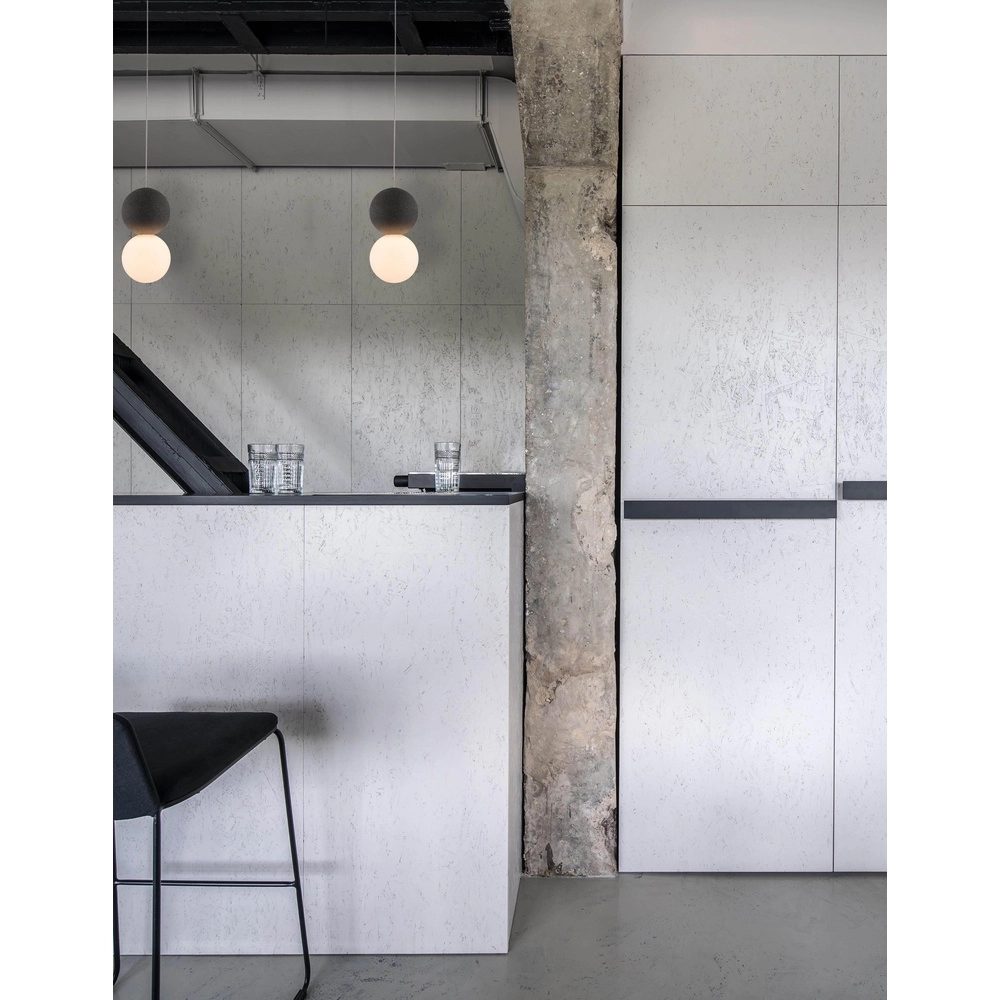 Pendant lamp Zero Grey with white Lyora 5212017426949