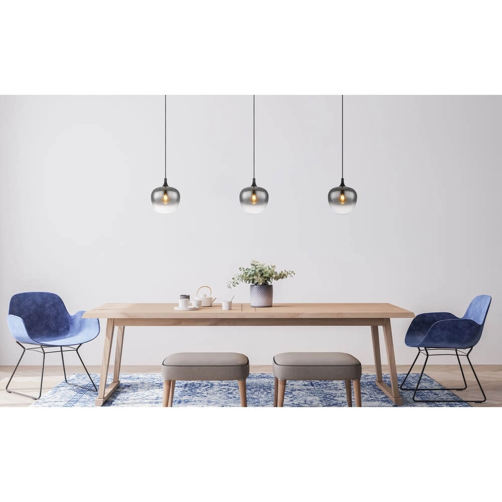 Black pendant lamp Maxy single Ø 24cm Globo 9007371438396