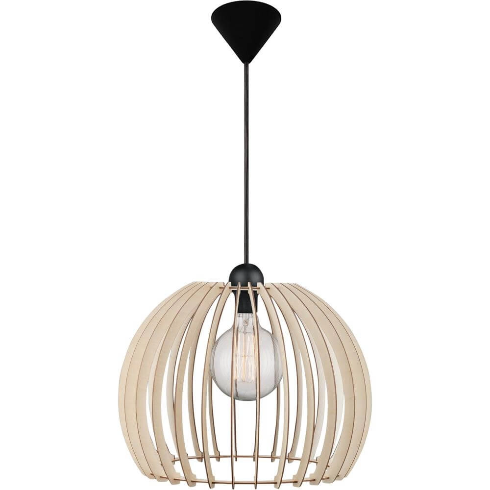 Pendant lamp Chino wood Ø 40cm