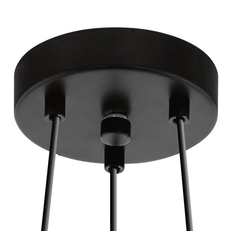 Pendant lamp Tarbes 3-light black Eglo 9002759941918