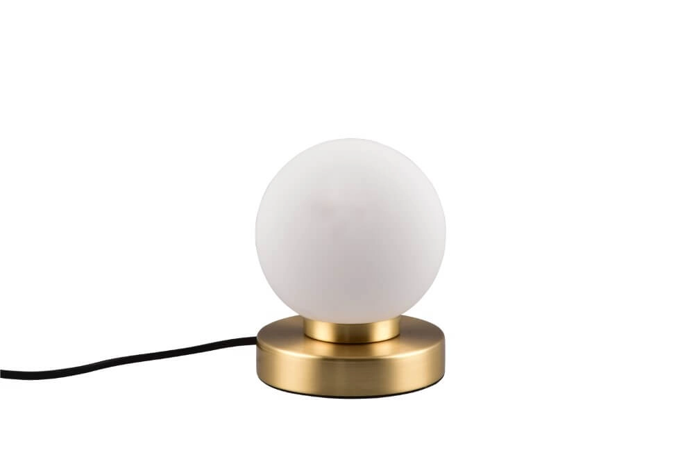 Table lamp Prinz Ii gold with white glass Trio 4017807551402