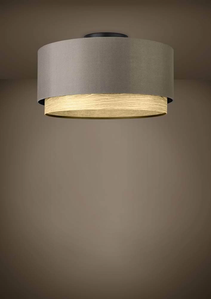Ceiling light Marchena cappucino with wood - Ø 48cm Stars of Light 9008606240050