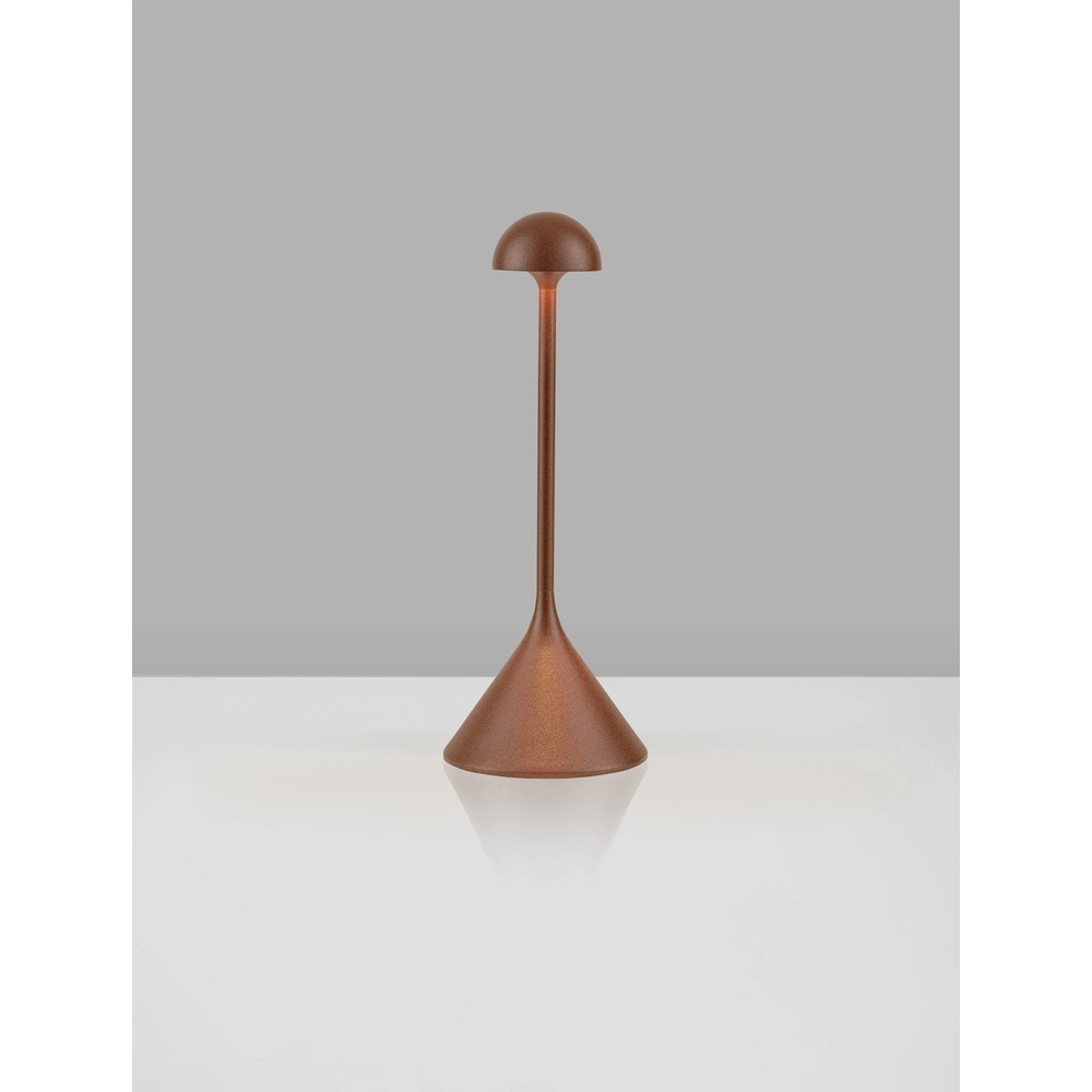 Table lamp Dalt rusty brown rechargeable with USB Lyora 5212017477040