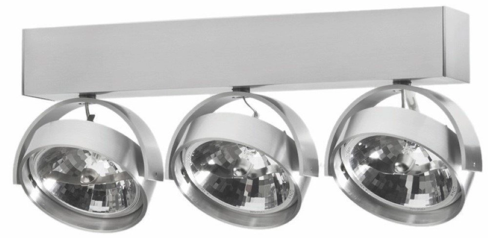 12 volt surface mounted spot Dutchess 3-light, gray