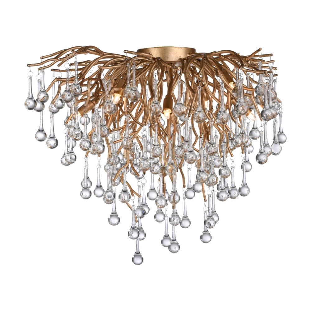 Chandelier Icicle brass 50cm Paul Neuhaus 4012248352083