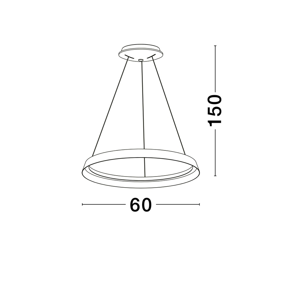 Design pendant lamp Ormi Ø 60cm coffee brown Lyora 5212017470362