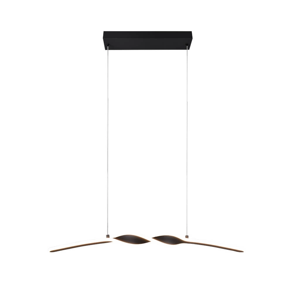 Design pendant lamp Ginko black Trio 4017807642414