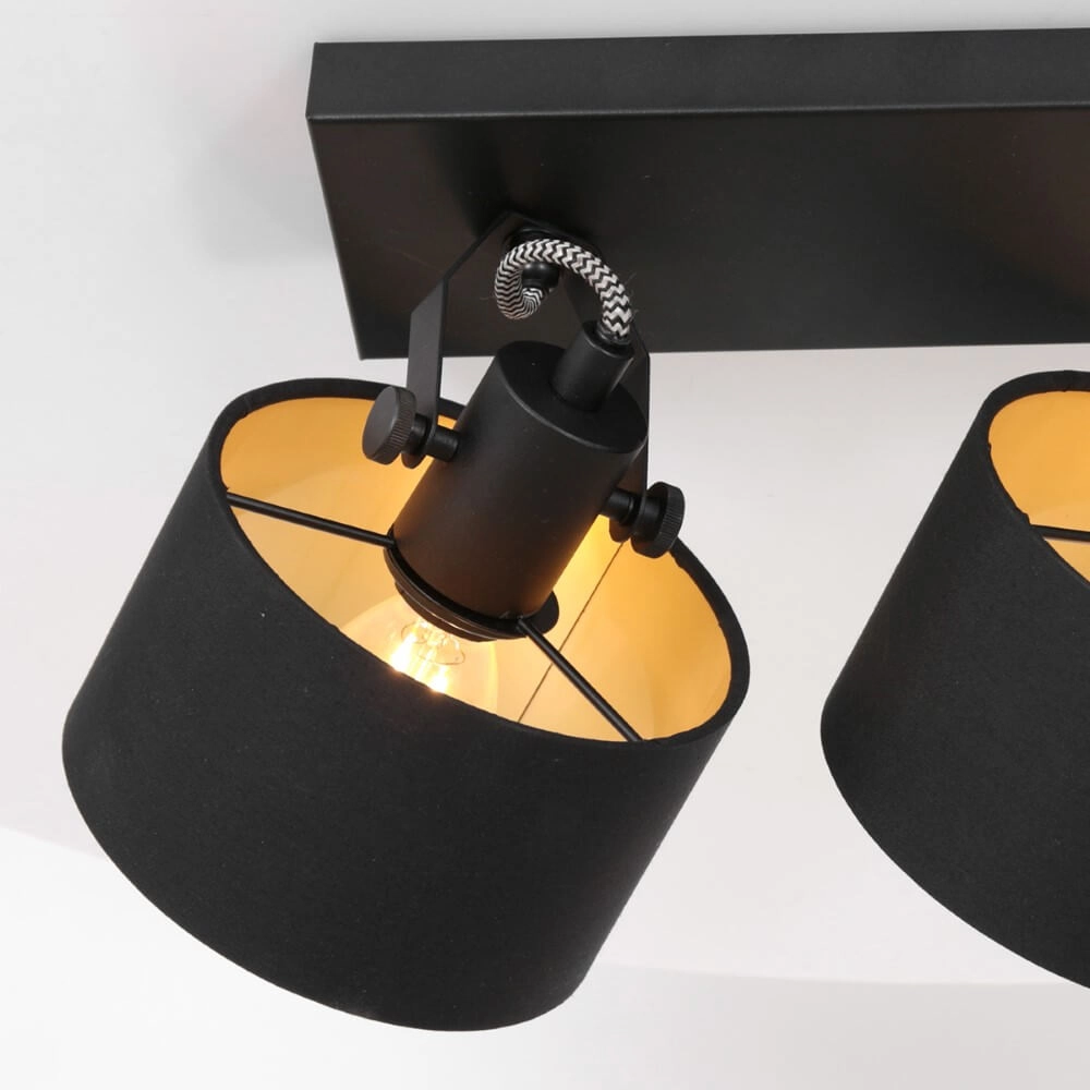 Black ceiling lamp Ornoir 2-light Steinhauer 8712746151411