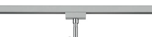 2-phase rail spot Duoline Grey with glass Trio 4017807471663