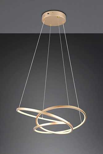 Vide pendant lamp Darvin gold - 62cm Trio 4017807616040