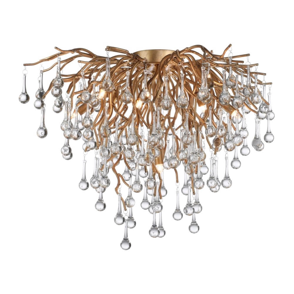 Chandelier Icicle brass 50cm