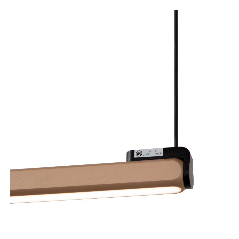 Sleek LED pendant light Braga 150cm - champagne Premium by Lucide 5411212234445
