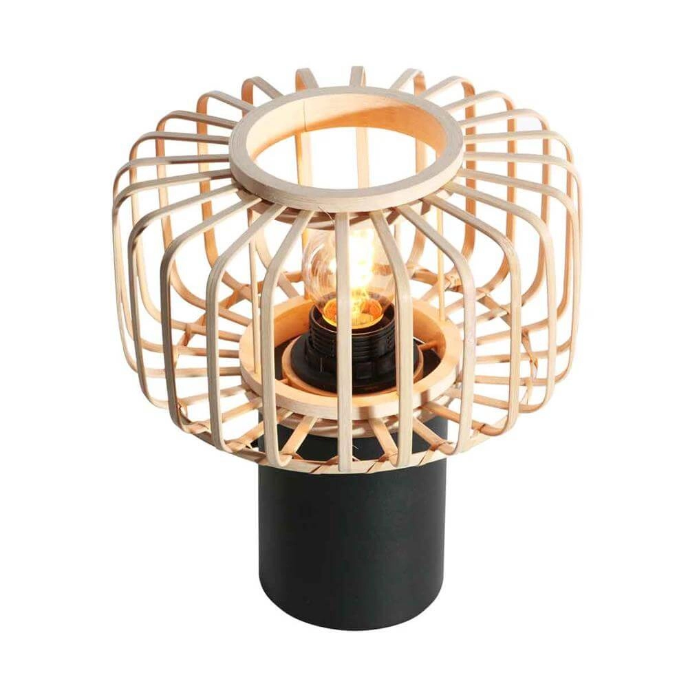 Bamboo Table Lamp Bloeba Ø 20cm Steinhauer 8712746176759
