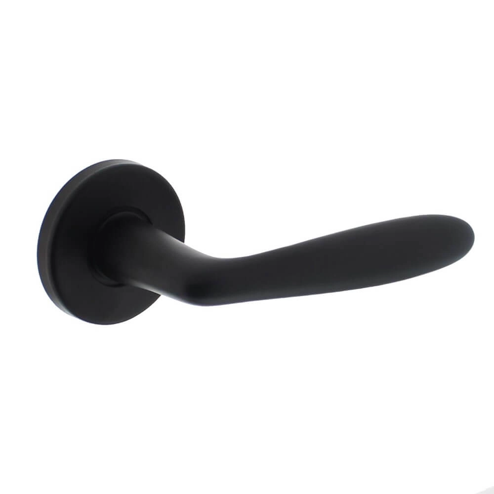 Modern door handle Phobos black