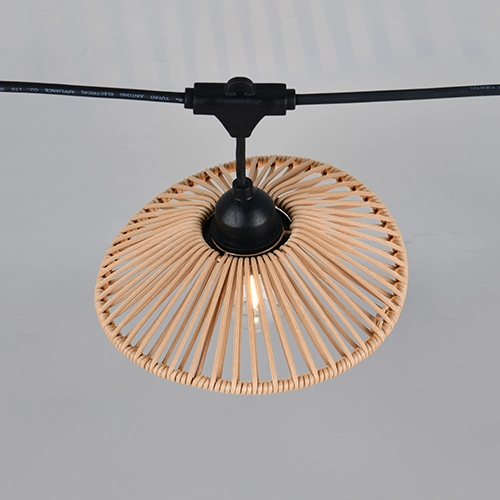 String lights Chain black with brown 600cm Trio 4017807697612