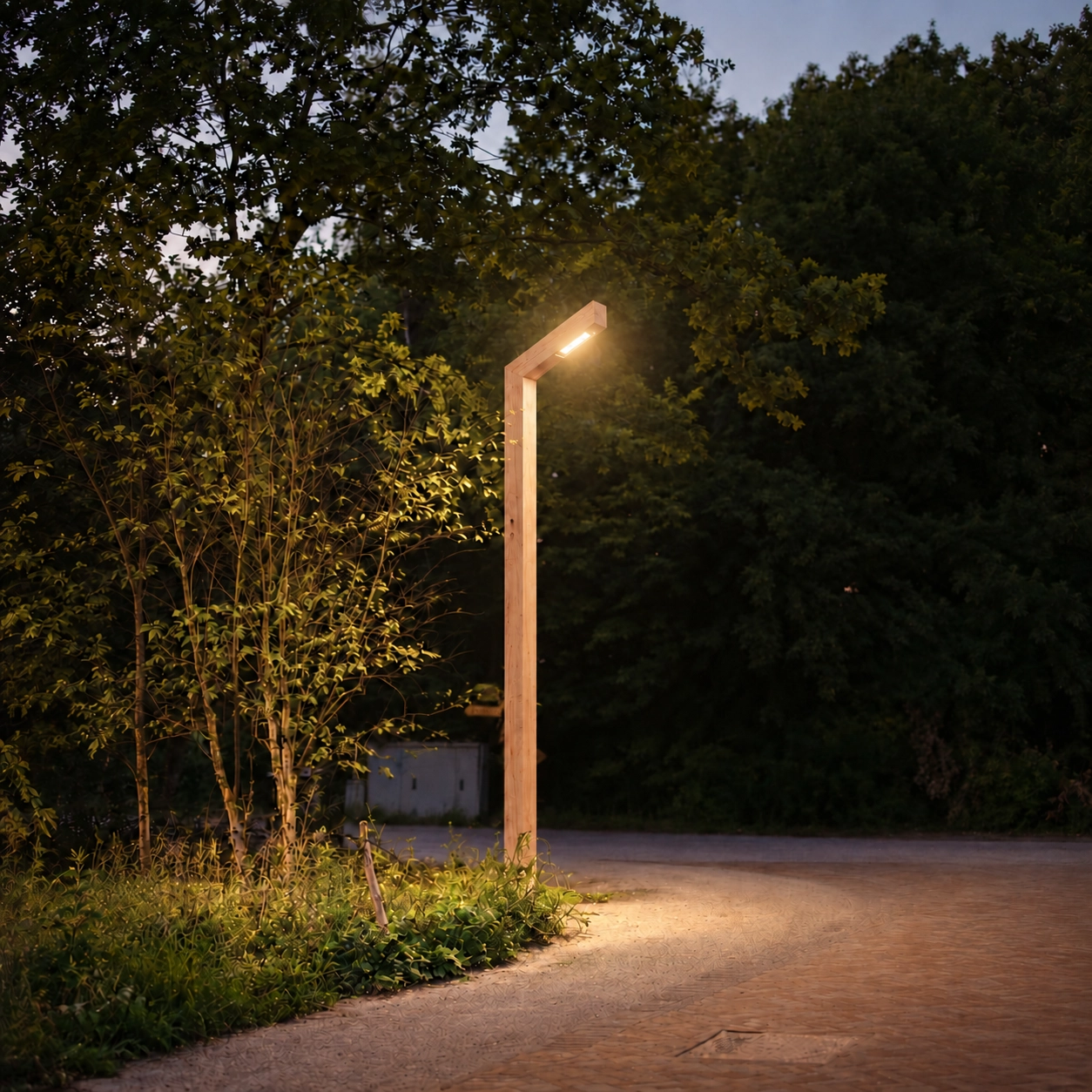 Wooden street lamp Strato Douglas - 3M - PH08 - 3000K