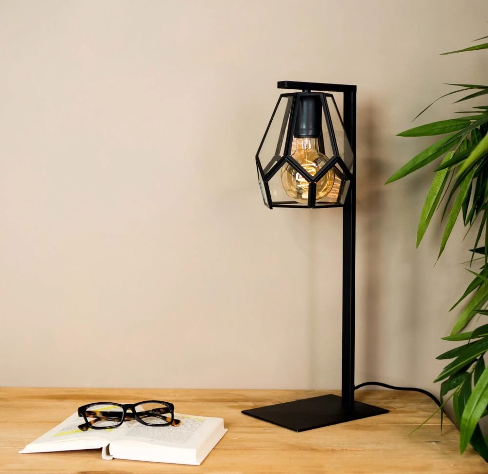 Table lamp Mardyke black with glass Eglo 9002759436469