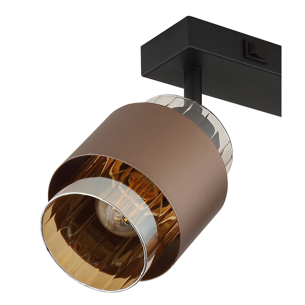 Design ceiling lamp Milley 2-light black Globo 9007371583348