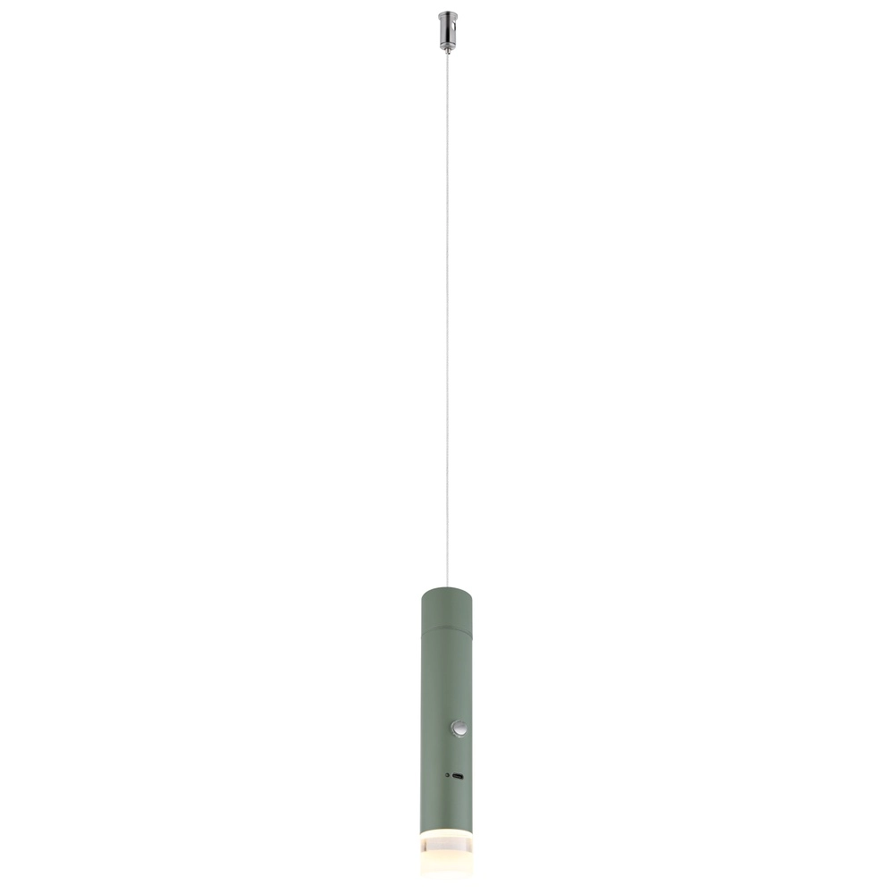 Sleek pendant lamp Pelo Green