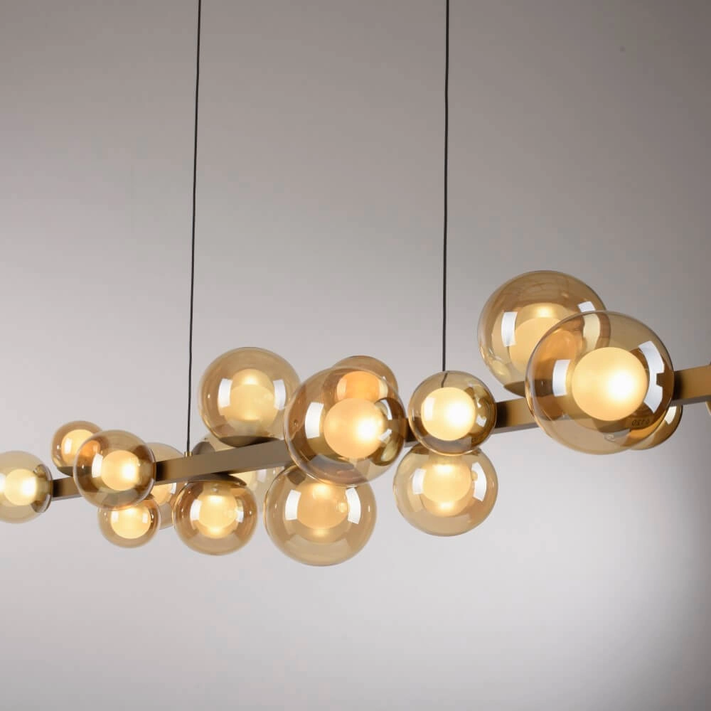 Unique hanging lamp Pure E-Popup 18-light bronze Paul Neuhaus 4012248384428