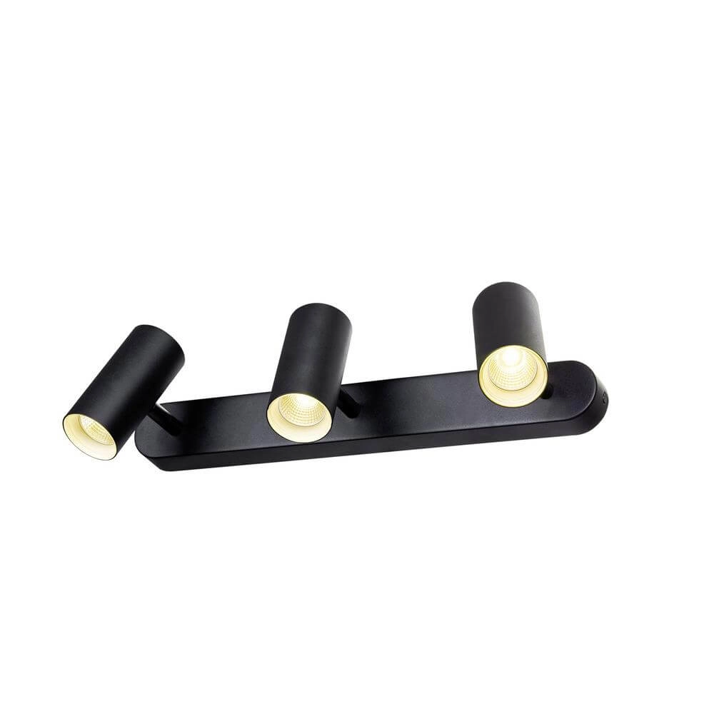 Surface-mounted spot Noblo black 3-light 3000K SLV 4024163300360