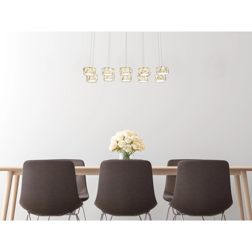 10-light pendant lamp Amur chrome Globo 9007371345069